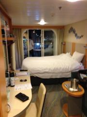 bedroom with bed made