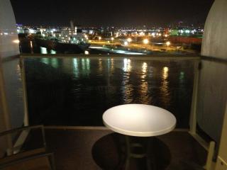 view of balcony...sorry it is a night shot