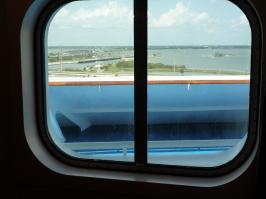 View from cabin window