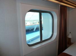 View from cabin window