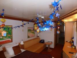 Bed couch and decorations