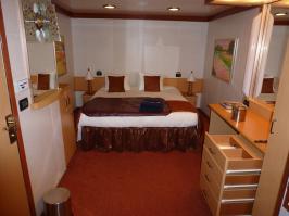 Bed, Drawers and Dressing Area