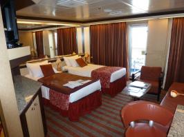 Beds and Balcony Door