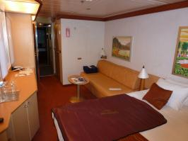 Bed, luggage mat and Couch
