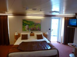 Bed TV And Balcony Door