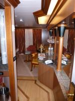 Cabin Entry Way with wood floor