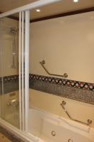 Beautiful jetted tub.