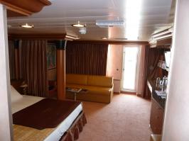 Bed and sitting area