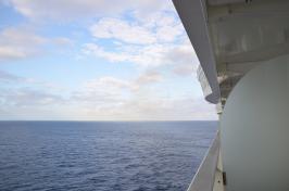 Looking aft from the Balcony