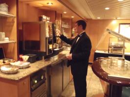 Concierge Lounge is great. Loved the capp/espresso  machine