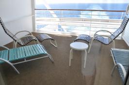 View of aft balcony