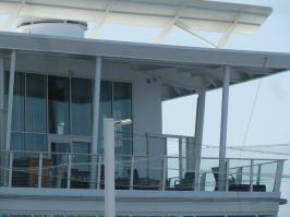 View of balcony from flowrider area