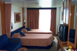 Aft cabin beds and couch